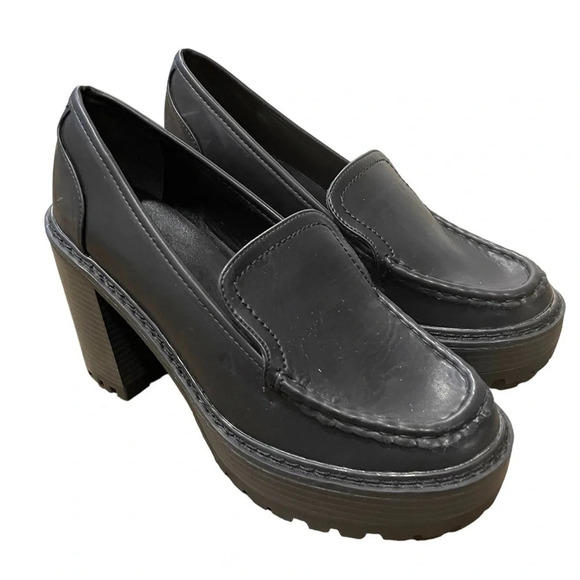 New York & Co Y2K Chunky Platform Loafers - Picture 1 of 13